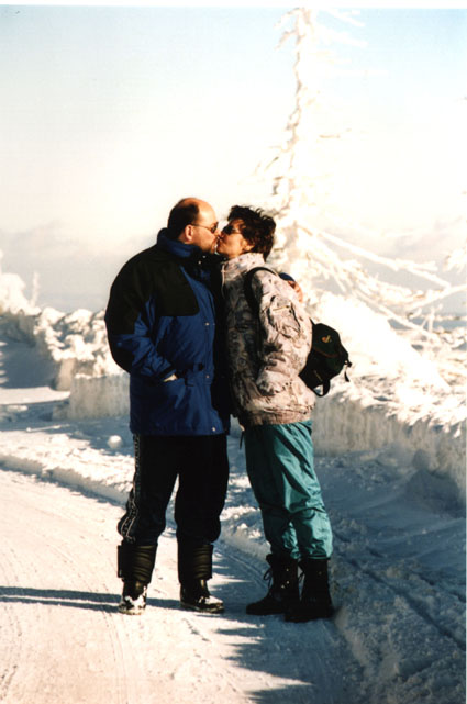 Wir, Anfang 2000 auf dem Klinovec (Keilberg), CZ